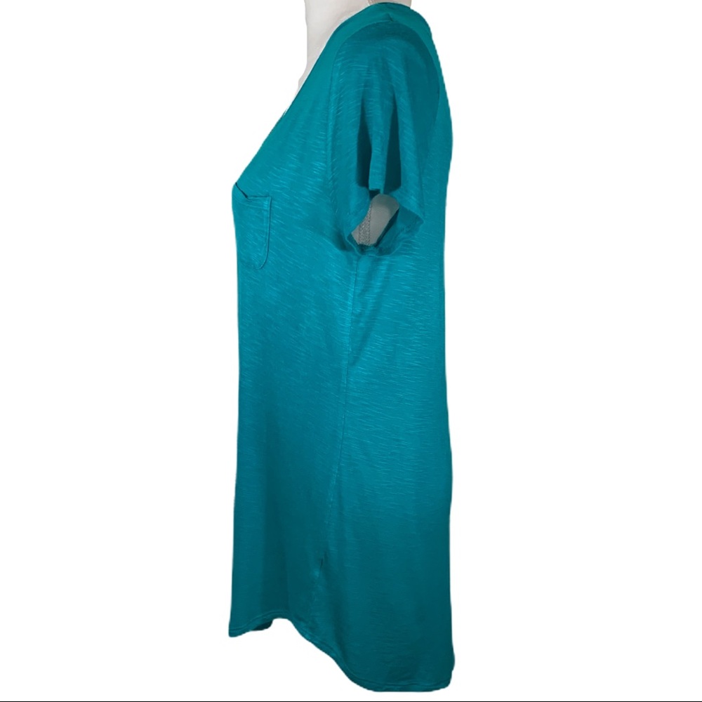 🎀 GNW Indigo- Teal Green Soft  Tee- M - Picture 7 of 9